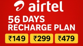 Airtel, Recharge Plan, 56 Days, 149 Plan, 299 Plan, 479 Plan